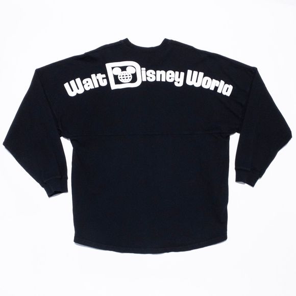 Disney Tops Disney Spirit Jersey Womens Large Walt Disney World Black White Puffy Print